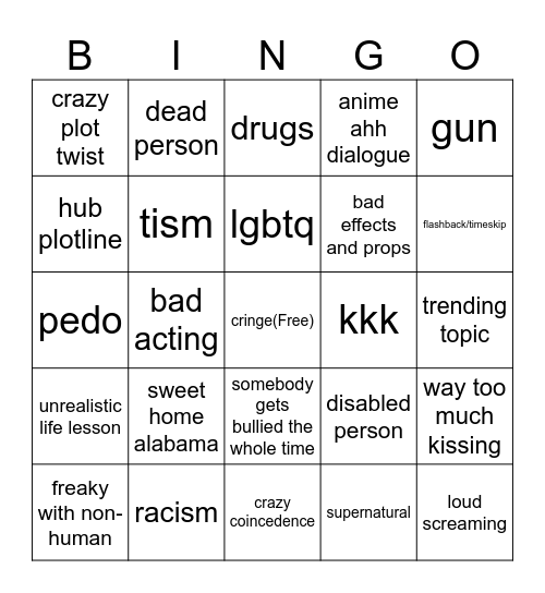 Tommorows Teachings Bingo Card