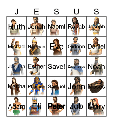 BIBLE BINGO Card