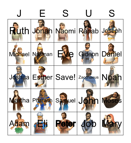 BIBLE BINGO Card