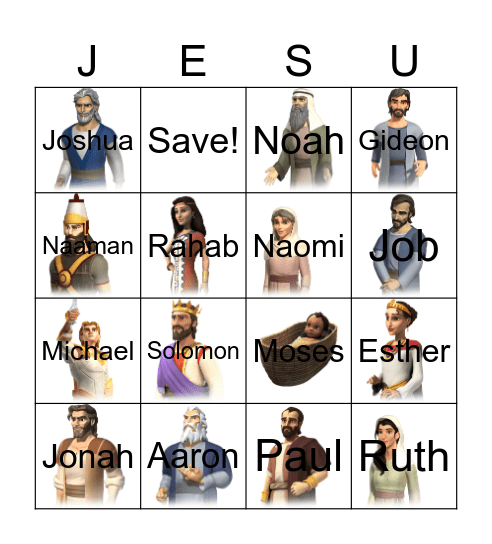BIBLE BINGO Card