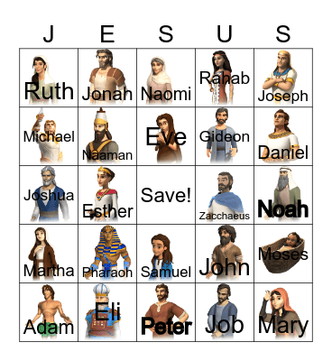 BIBLE BINGO Card