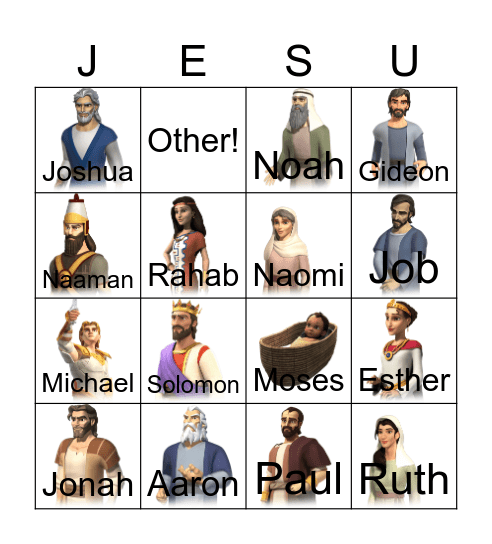BIBLE BINGO Card