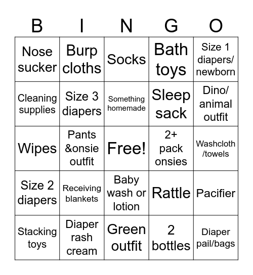 Here comes the Son Bingo Card