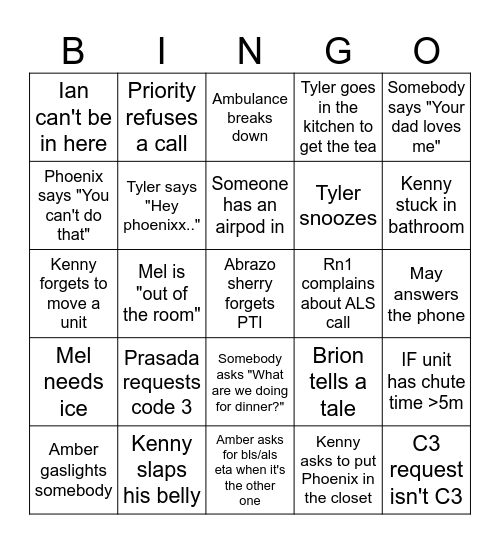 Feen Feen Feen Bingo Card