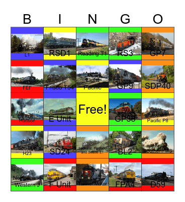 American Museum Engines-Past to the Present Bingo Card