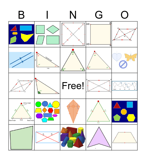 GEOMETRY Bingo Card