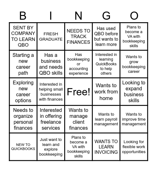 OBQB Bingo Card
