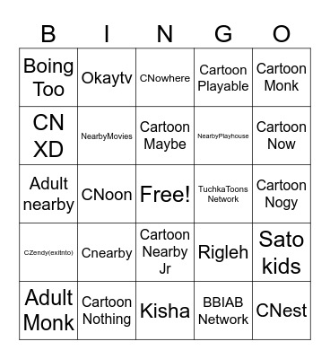 CANAIS FICTÍCIOS Bingo Card
