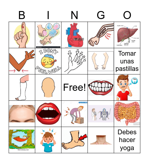 I Need a Doctor Bingo Card