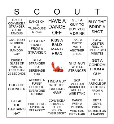 MEET ME OUT EAST Bingo Card