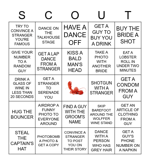 MEET ME OUT EAST Bingo Card