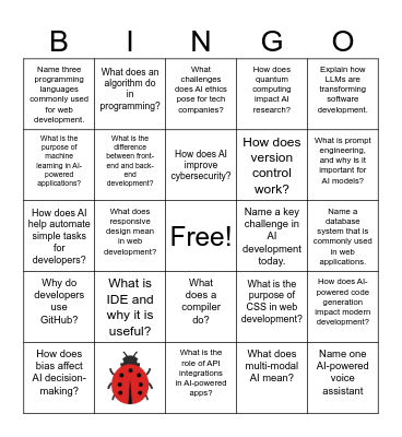 Ice Breaker Bingo Card