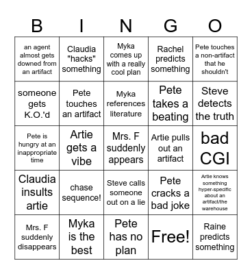 WH13 Bingo Card