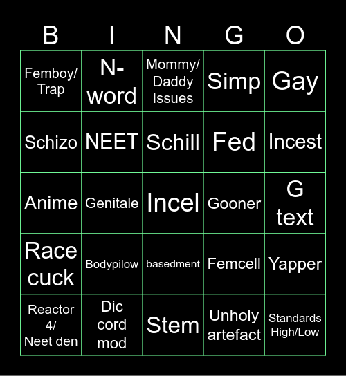 /R9K/ Bingo Card