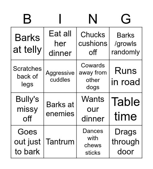 Queen' Bingo Card