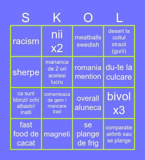 LENGHEL IKEA EDITION Bingo Card