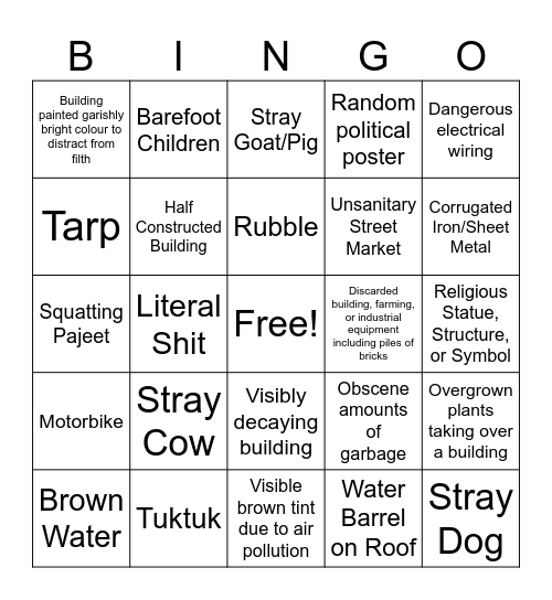 Pindia Bingo Card