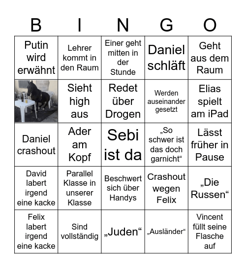 Bledau Bingo Card