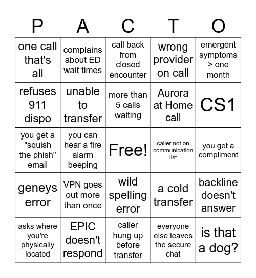 Bingo Card