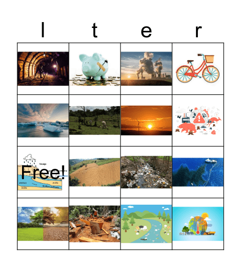 impacto ambiental sobre los recursos naturales Bingo Card