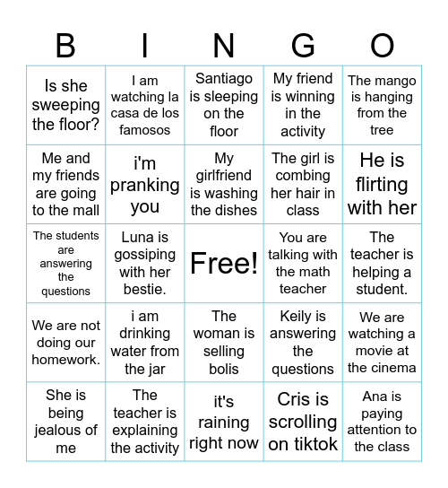 HEY, WHAT IS HAPPENING? Bingo Card