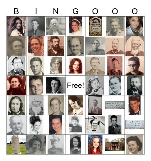 Ancestry Bingo 2 Bingo Card