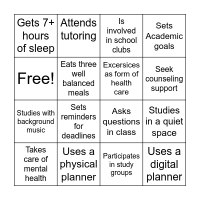 BINGO Card