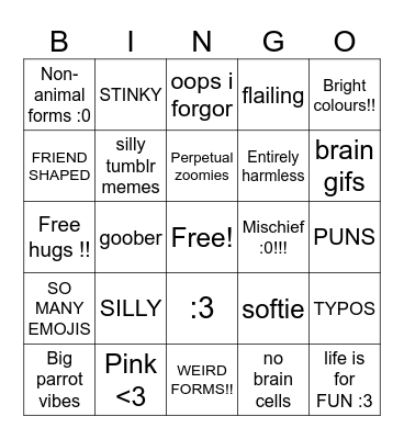 Aka Bingo !!! Bingo Card