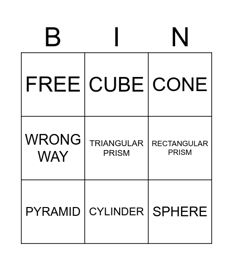 BINGO Card
