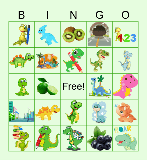 DINOSSAURO Bingo Card