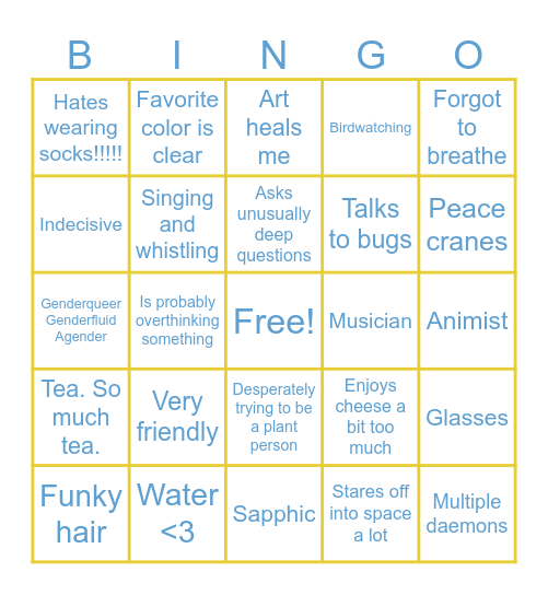 Delta Bingo Card