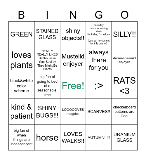 Mozzy Bingo! Bingo Card