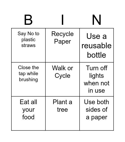 Bingo Card