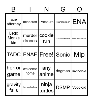 pony town fandom Bingo Card