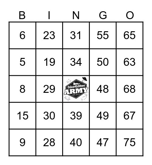 BRA BINGO IN SPACE! Bingo Card