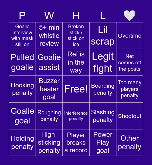 Victoire x Fleet Bingo Card