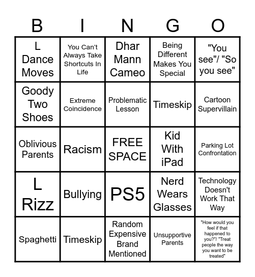Dhar Mann Bingo V. Tinr Bingo Card