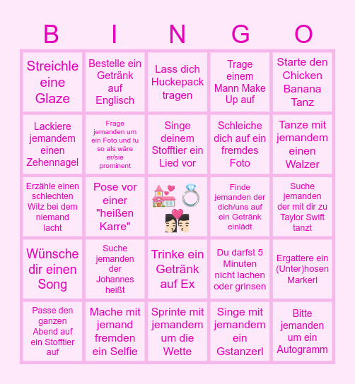 Christinas Polter Folter Bingo Card
