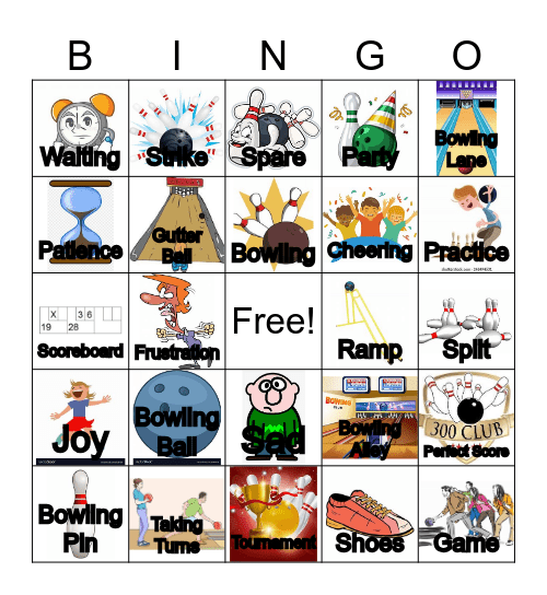 BOWLING Bingo Card