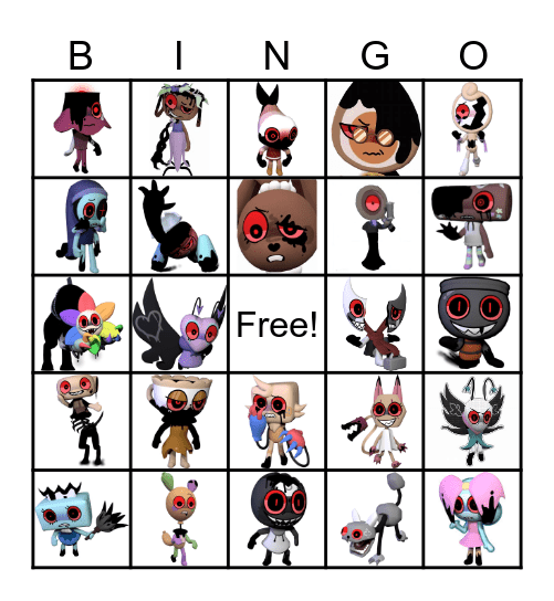 Dandys World Twisteds Bingo Card