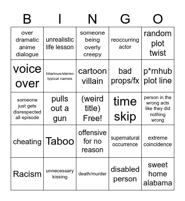 Tomorrow's Teaching Bingo Card