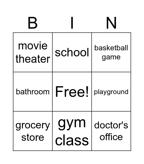 inference/setting Bingo Card