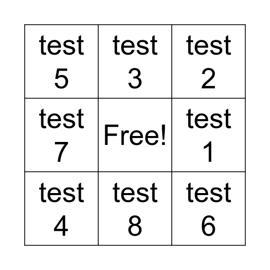 cso mingle bingo Card