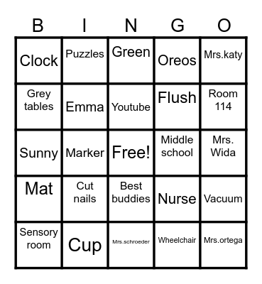 Essential Skills Bingo Card