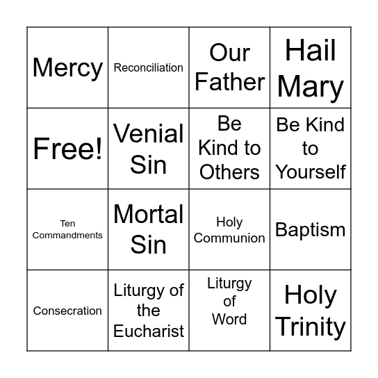 Second Grade Celebration Bingo Card