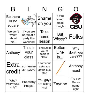 Bio210 `25 Bingo Card