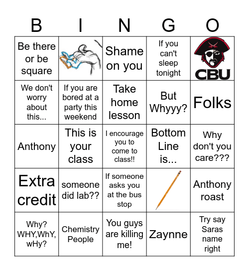 Bio210 `25 Bingo Card