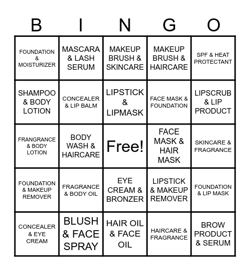 Multiworld Bingo Card
