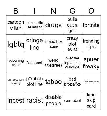 tommorows teaching bingo Card