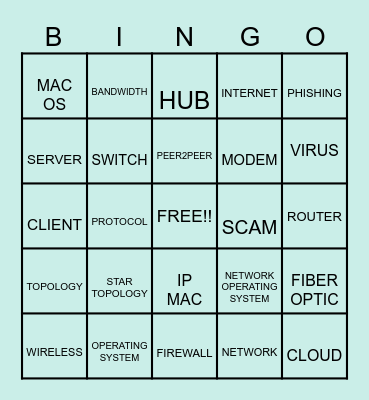 Network Bingo Card